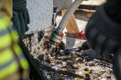 Esslingen: Dehnfugenbrand im Krankenhaus loest Grosseinsatz aus